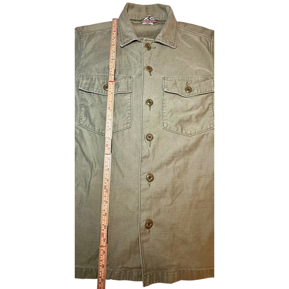 Faherty Womens Small Savannah Cotton Oversight Fatigue Shirt Utility WOF2221-FTG - Picture 8 of 9